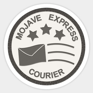 Mojave Express Courier "Patch" [Black on White] Sticker